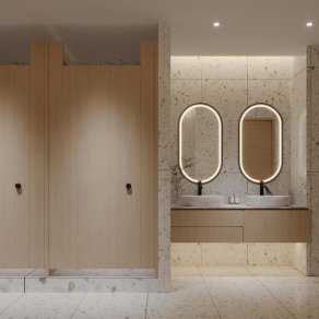 现代公共卫生间3D模型下载